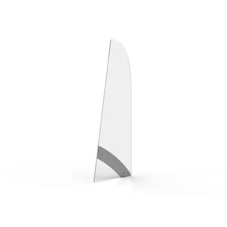 Transparent clear side panel sneeze guard panel