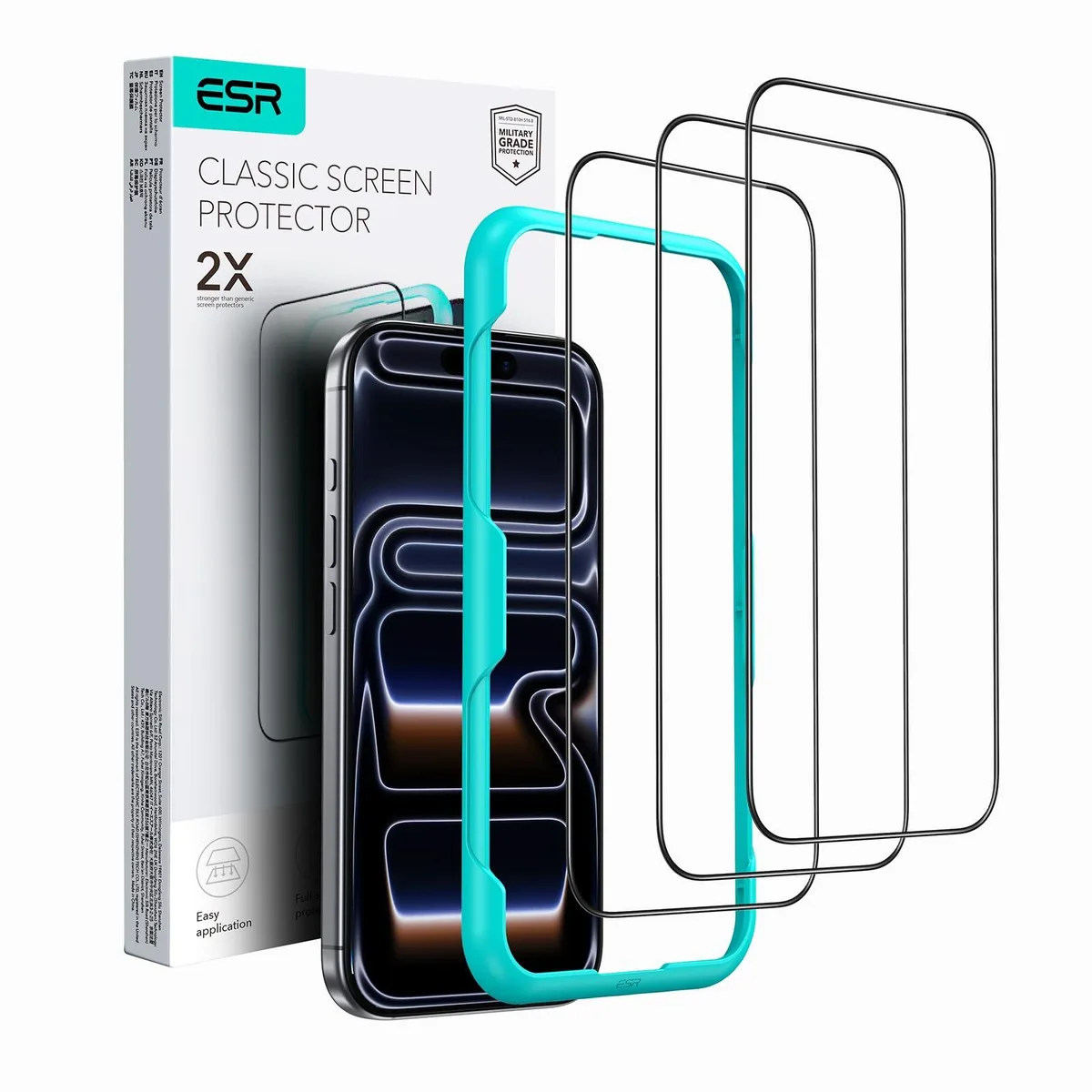  ESR Screen Protector 3 Pack for iPhone 17/16 Pro 6.3 inches — product photo