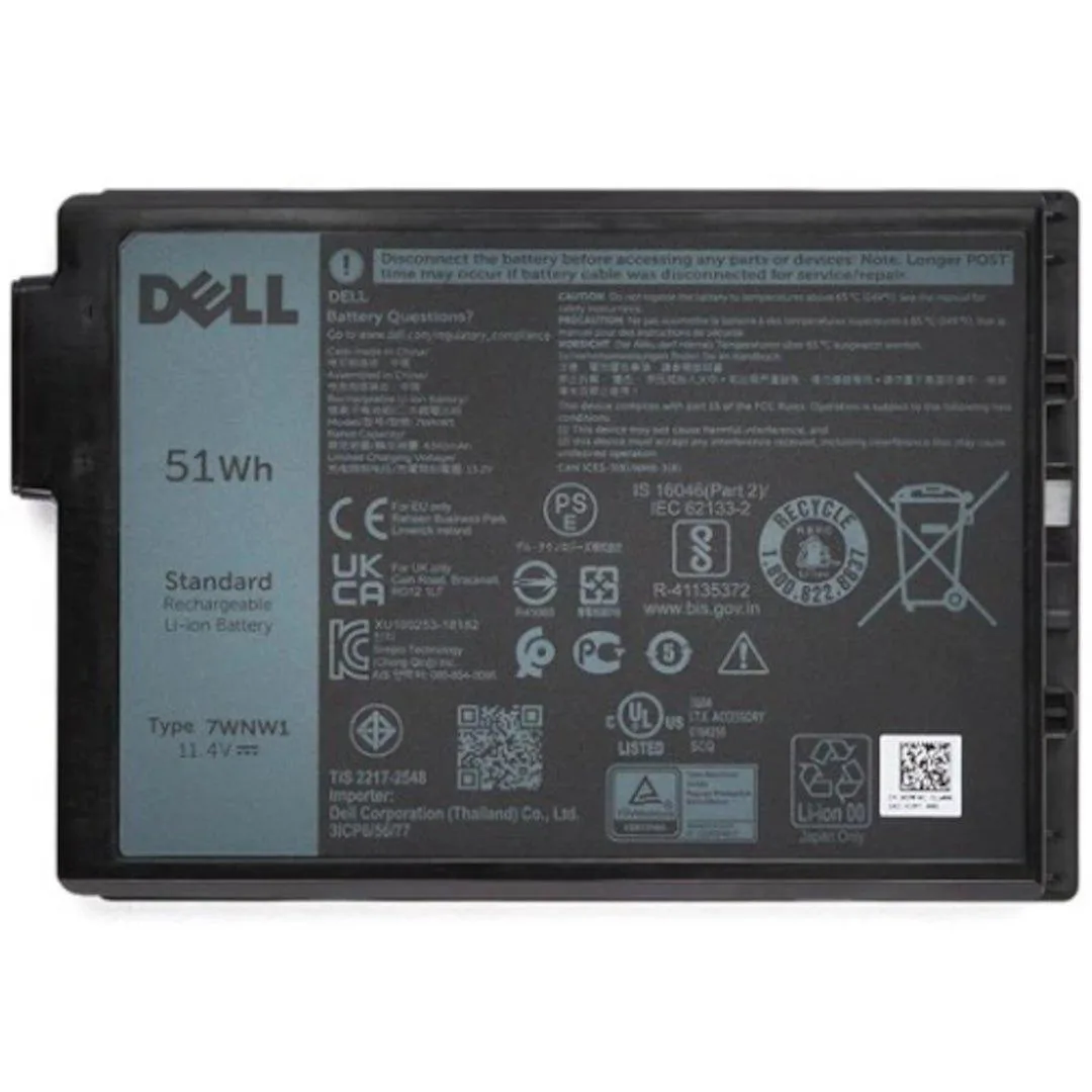DELL DELL 451-BCHV 11.4V 51WHR 4342mAh Laptop Battery for Latitude Rugged 5420 5424 7424 — product photo