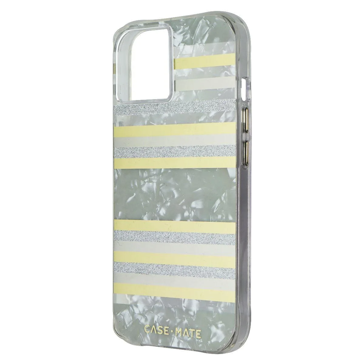 Case-Mate hard case for iPhone 14 and 13 with pearl stripe pattern