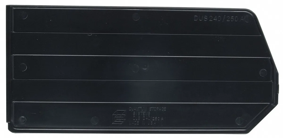 Quantum Storage Systems Quantum Storage Systems DUS240CO Plastic Divider Black 13 3/4 in L 6 1/2 in H — product photo