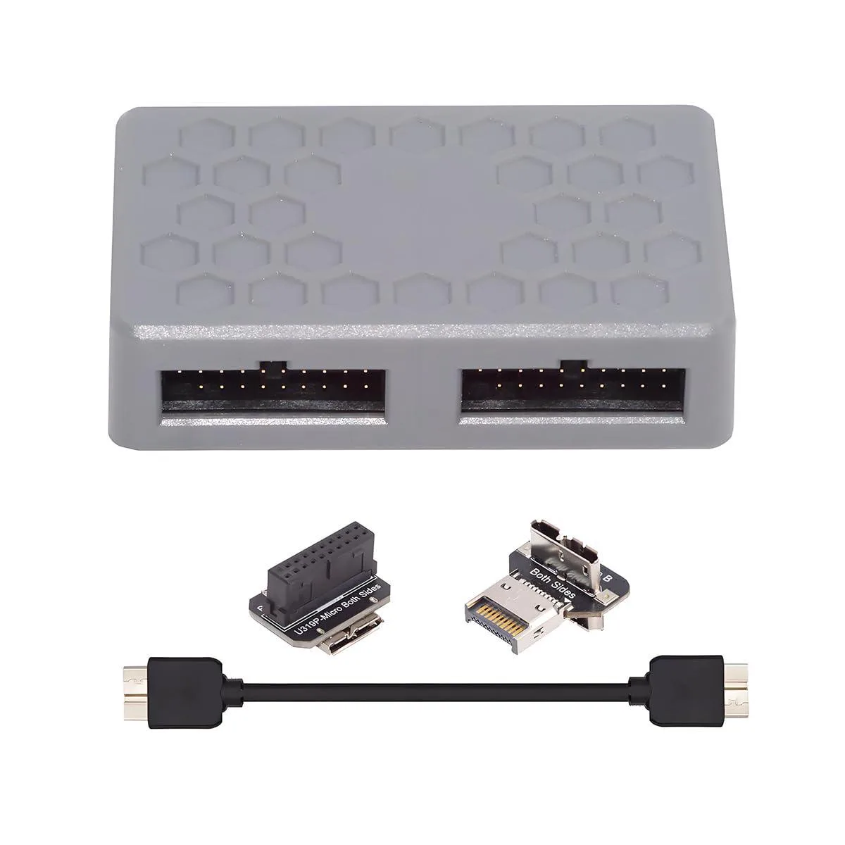 Fervit Fervit USB 3.1 Type-E 19/20Pin to Dual USB 3.0 19/20Pin Adapter — product photo