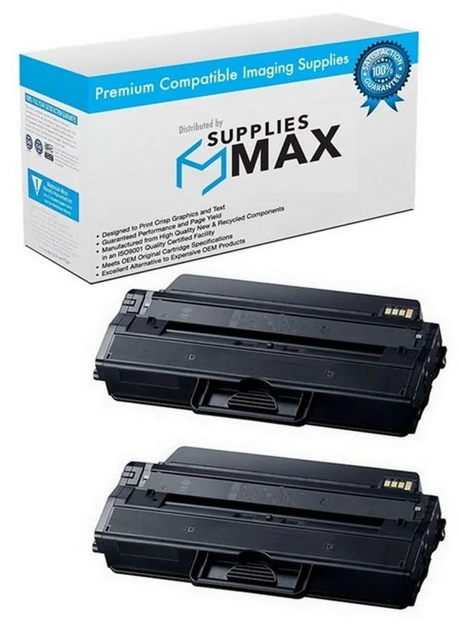 SuppliesMax SuppliesMax MLT-P115B Compatible Toner Cartridge 2 Pack 3000 Pages Black — product photo