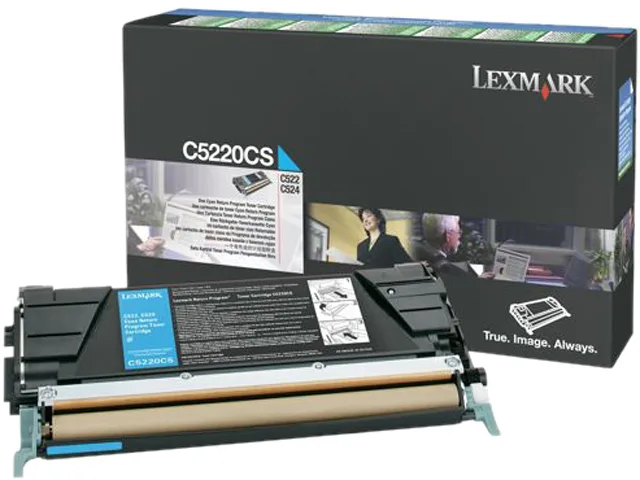 Lexmark Lexmark C5220CS Cyan Toner Cartridge 3000 Pages — product photo