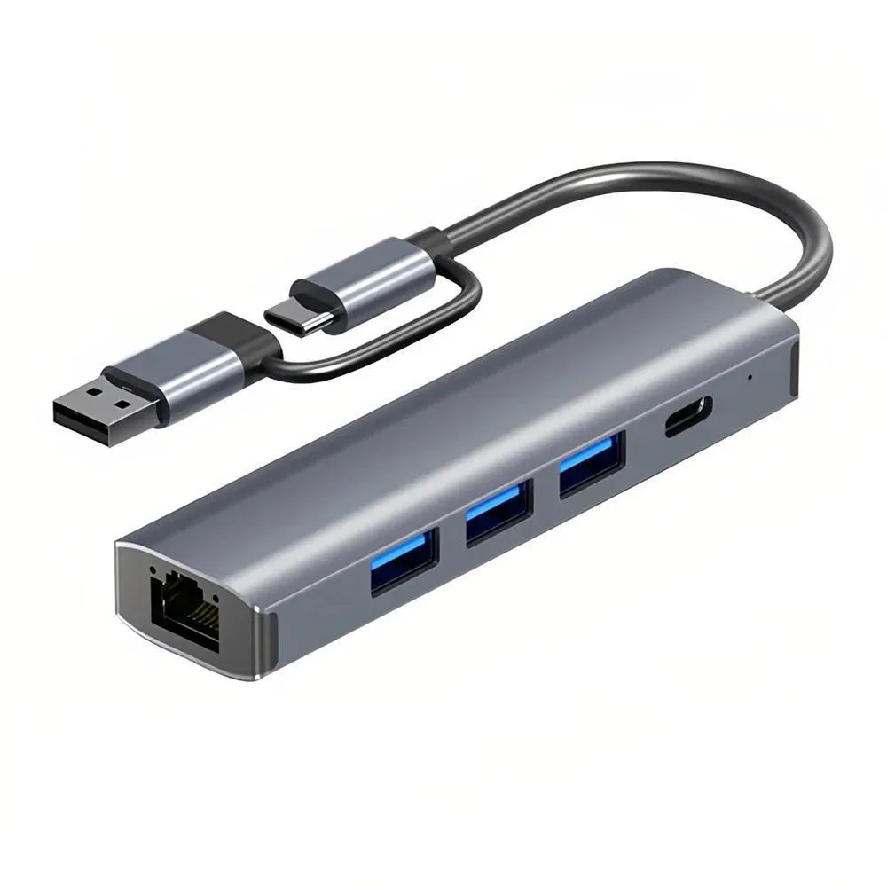 WRIARICH WRIARICH BYL-2208 5-in-1 USB-C 3.0 Gigabit Ethernet Hub — product photo