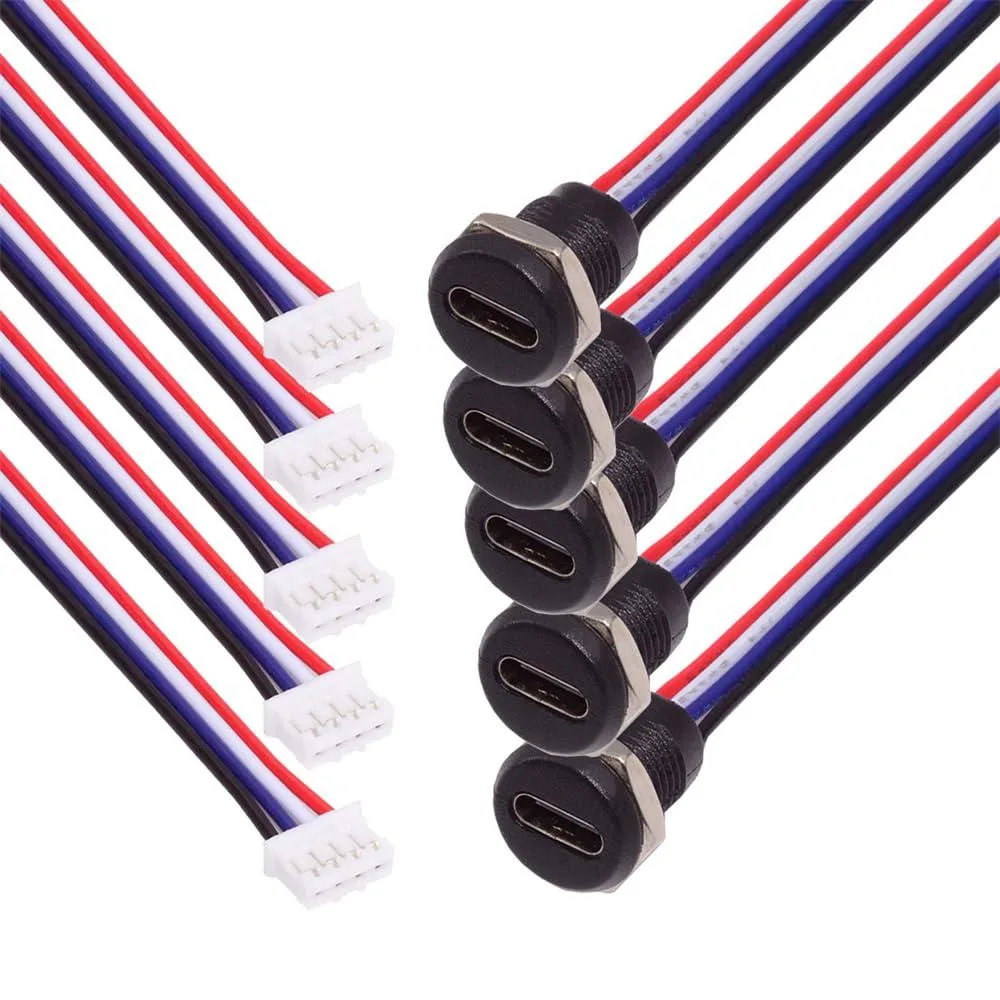 Fervit Fervit USB-C Female to 4-Pin Header Cable 17.5cm 5-Pack — product photo