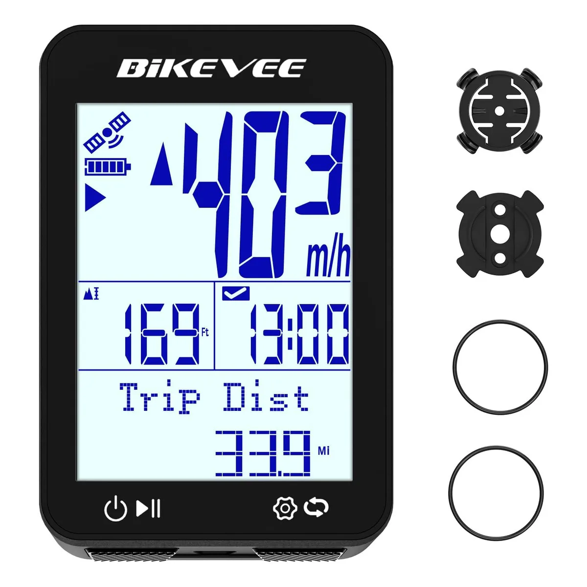  Bikevee BKV310-BL GPS Bike Computer 2.4 inch 28h — product photo