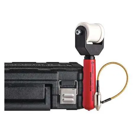 Three-piece magnetic cable retrieval kit with plastic handles and rare earth magnets