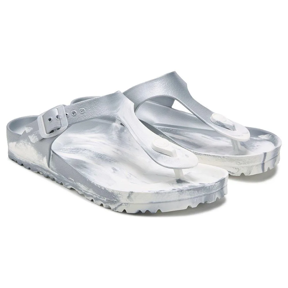 BIRKENSTOCK BIRKENSTOCK Gizeh Silver Size 39 Width 15 Sandal — product photo