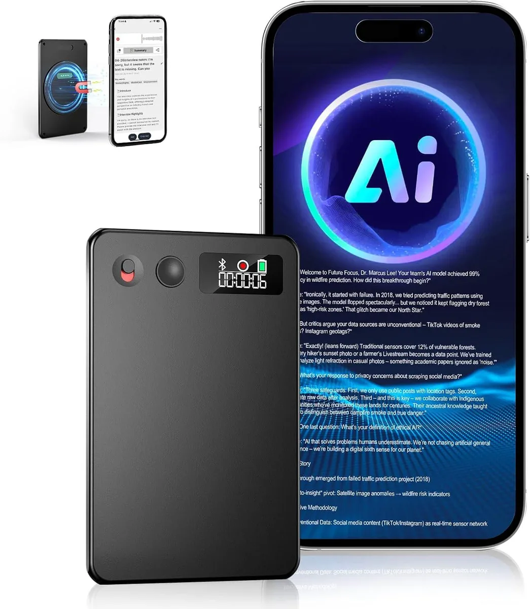 BFKK BFKK AI Voice Recorder 64GB 190 Languages — product photo