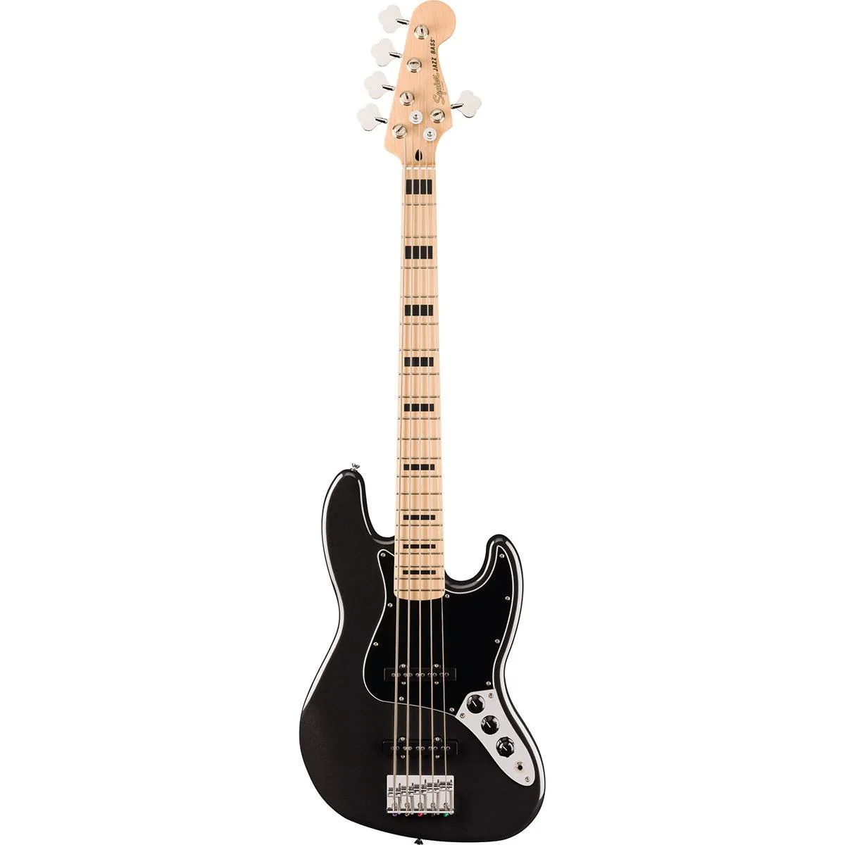 Fender Fender Squier Affinity Series Active Jazz Bass V 5-String Black Metallic — product photo