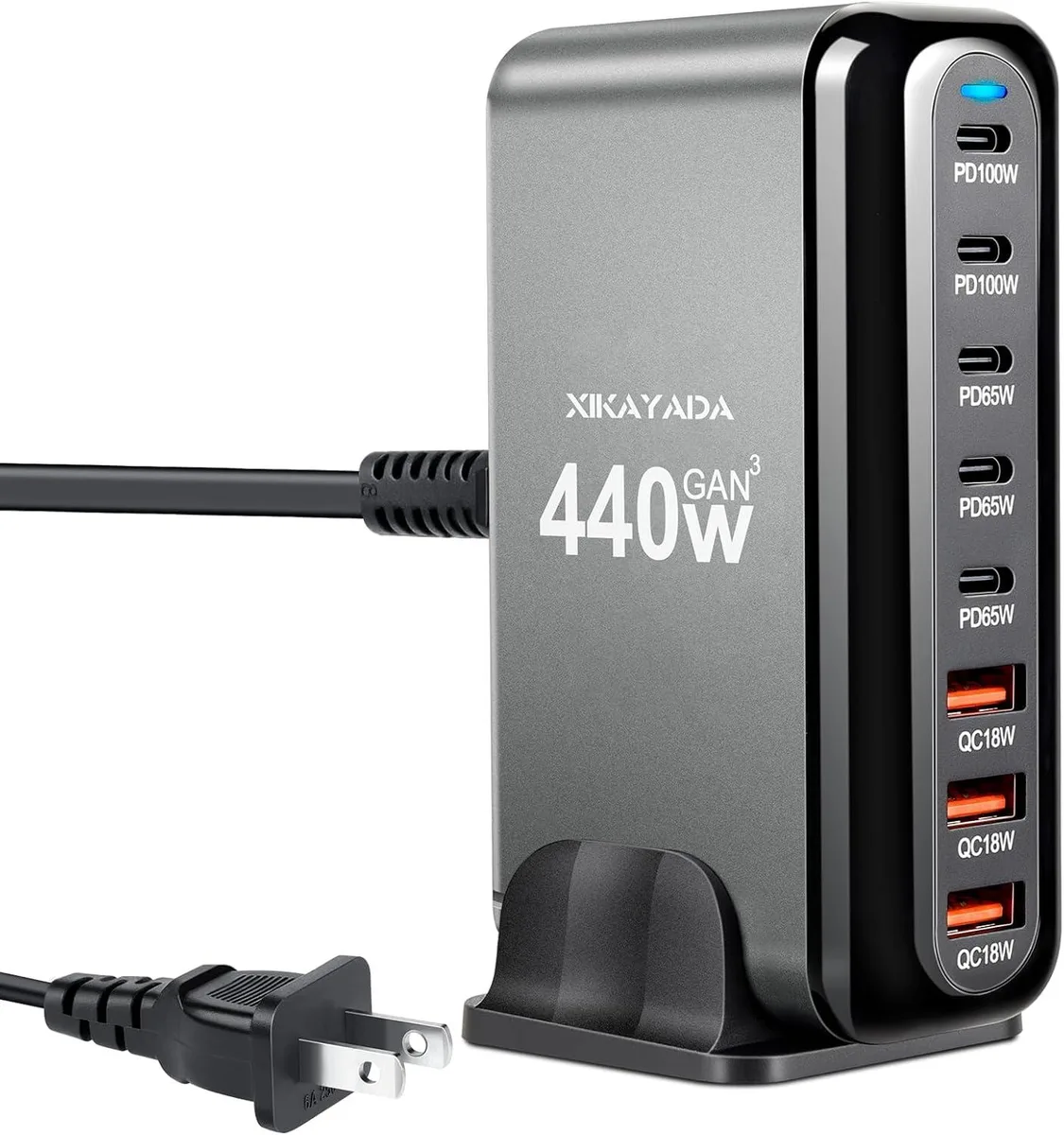 Kenuco Kenuco 440W 8-Port GaN Charger 100W 65W 18W — product photo