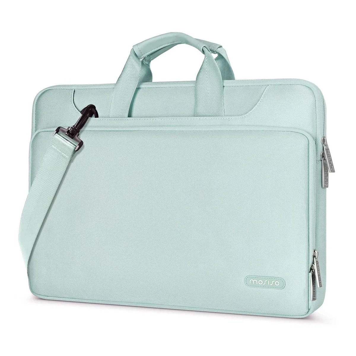 Mosiso Mosiso 360 Protective Laptop Bag 15.6 inch Mint Green 2 in 1 accessory — product photo