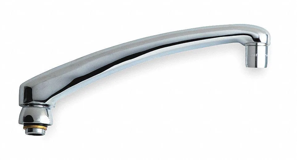 CHICAGO FAUCET COMPANY CHICAGO FAUCET COMPANY L8JKABCP Spout, Brass, Fits 895-ABCP, Mid Arc, Polished Chrome — product photo