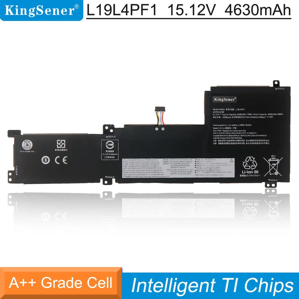 KingSener KingSener L19L4PF1 70Wh laptop battery — product photo
