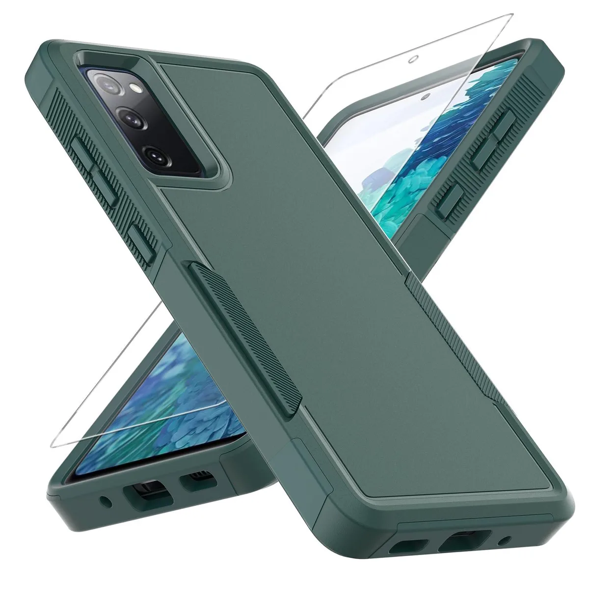 No Sew No Sew S20 FE Dual Layer Case Dark Green 6.5 in — product photo