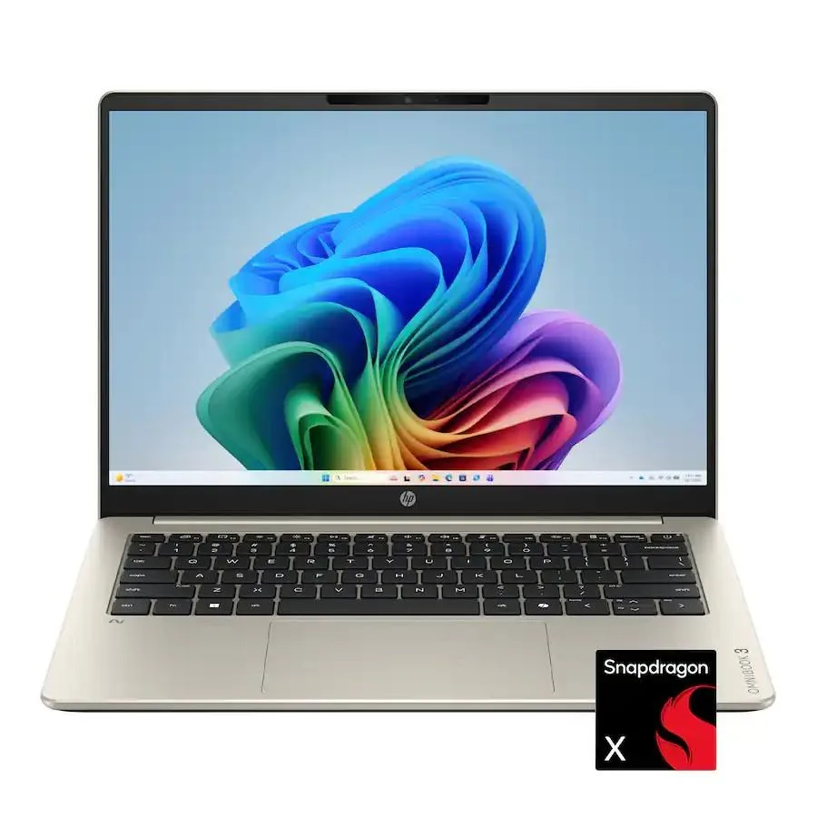 HP HP OmniBook 3 14 Snapdragon X X1-26-100 16GB 512GB Warm Gold laptop — product photo