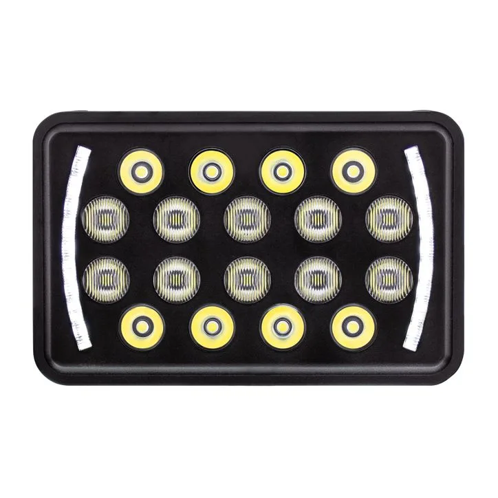 United Pacific Industries United Pacific Industries 18 High Power 4"x6" LED Rectangular Light With Position Light Black 36449 — product photo