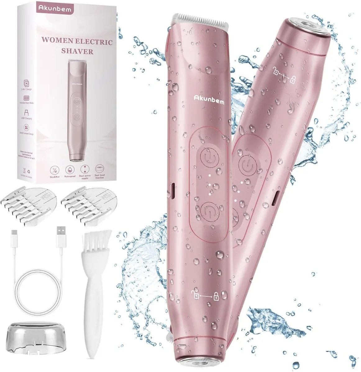 TAURKENAM TAURKENAM 2-in-1 Dual Head Electric Shaver IPX7 — product photo
