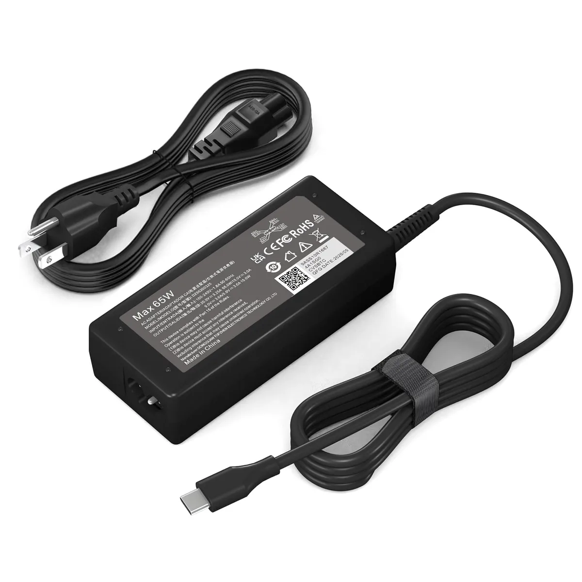  YZAESHAY DZ65200325 65W USB-C laptop charger — product photo