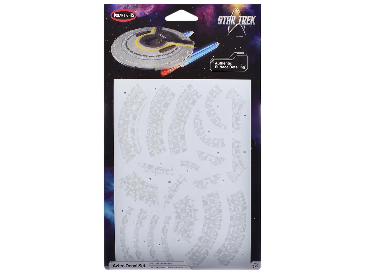 Polar Lights Polar Lights USS Cerritos NCC-75567 Aztec Decal Set 1/1400 Scale hobby collectible — product photo