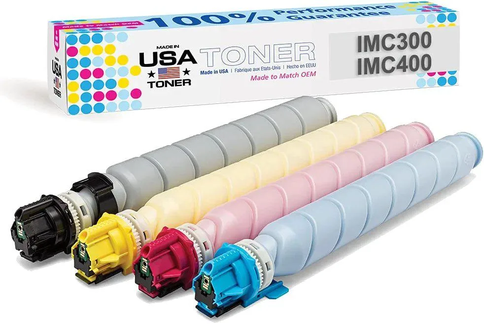 MADE IN USA TONER MADE IN USA TONER Compatible 4-Pack for Ricoh IM C300F/C400F/C400SRF 17500/8000 Pages — product photo