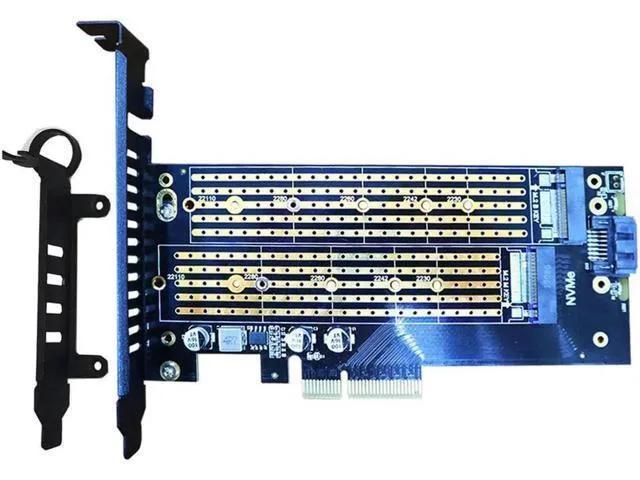 LORDWORLD green PCB adapter with two M.2 slots