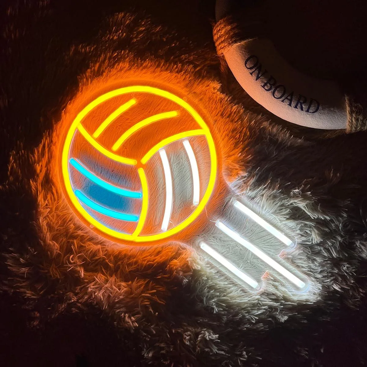 VVKOWSG VVKOWSG Volleyball LED Neon Sign 15.7x10.2 in — product photo