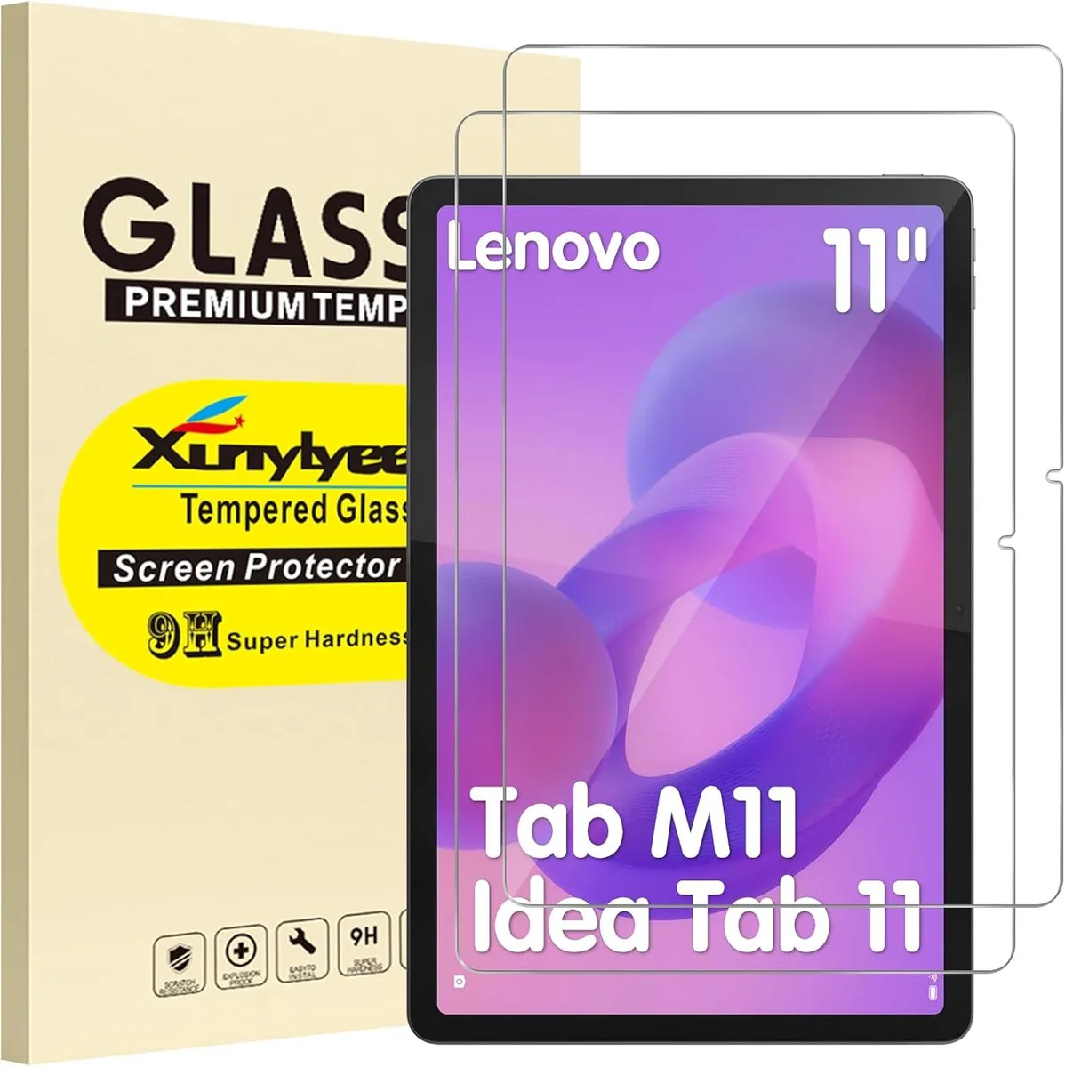 Leelbox Leelbox 2-Pack Tempered Glass Screen Protector for Lenovo Idea Tab 11 Inch 2025 / Tab M11 2024 accessory — product photo