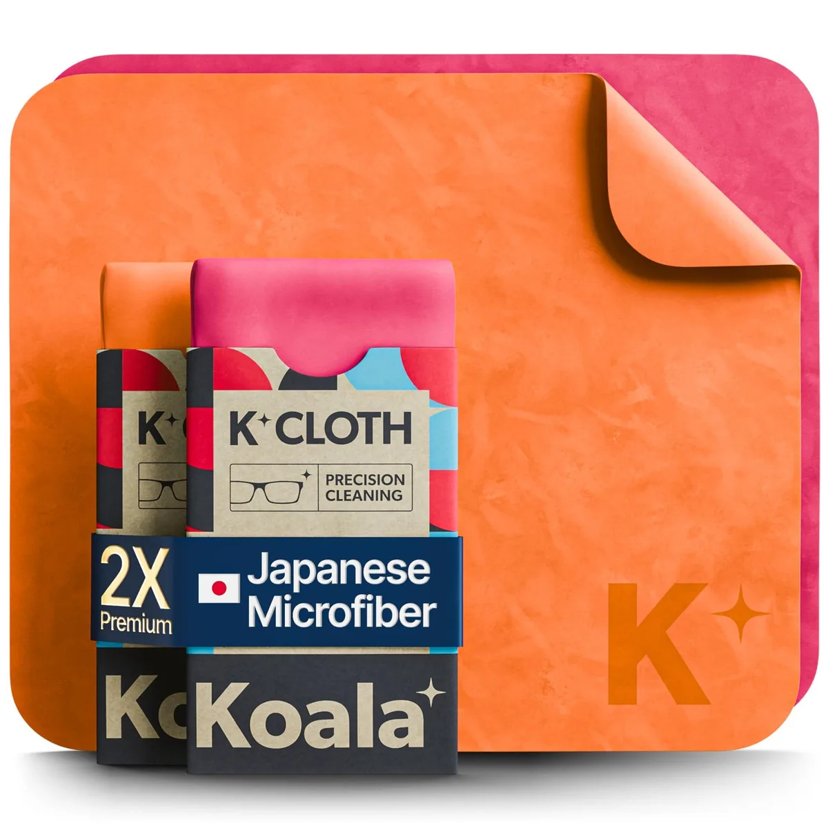  Koala Lifestyle KOALA-KLOTH-HITECH-6X7-2-PORANGE Pink &amp; Orange 2 Pack camera accessory — product photo