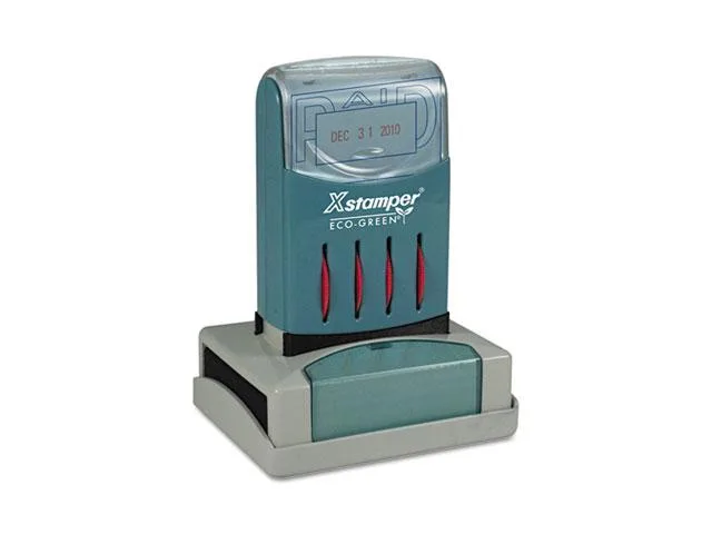 Xstamper Xstamper 66210 VersaDater Message Dater PAID Blue Red supply — product photo