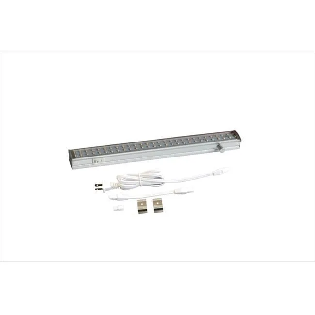 12 inch silver aluminum LED under cabinet light with 5 foot cord