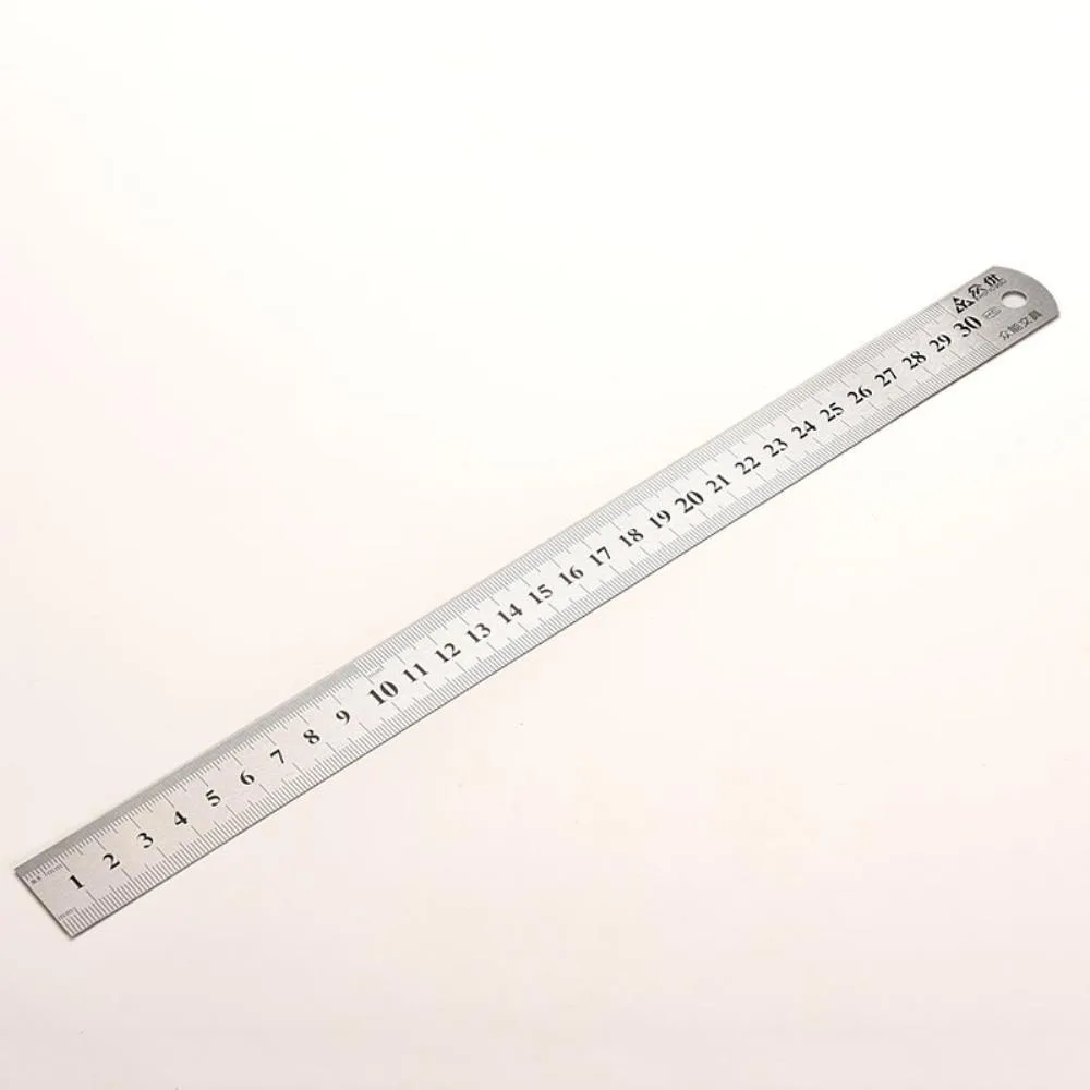 Ruth's sister Ruth's sister 30cm Stainless Steel Double Sided Ruler 32.8cm internal power cable — product photo