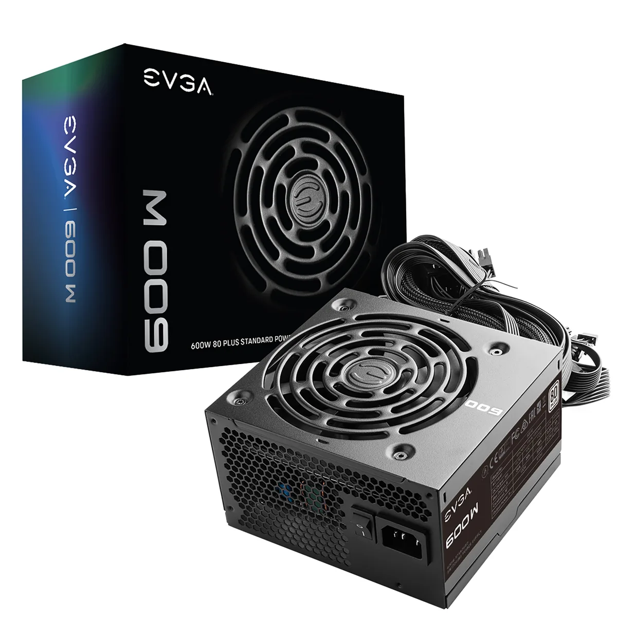 EVGA EVGA 100-W1-0600-K1 W1 600W power supply — product photo