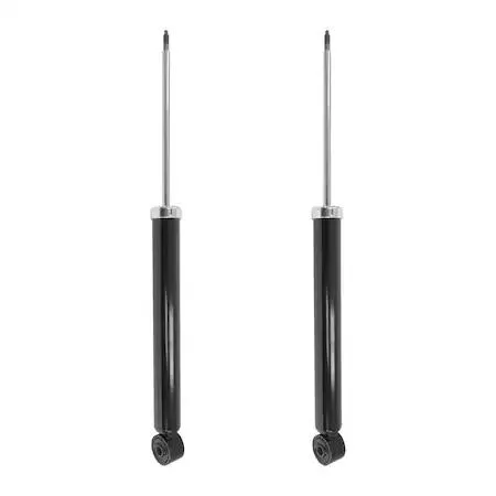Two silver rear shock absorbers in a kit
