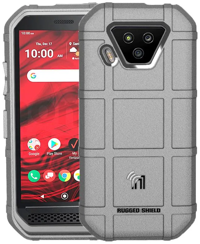 Nakedcellphone Nakedcellphone Rugged Shield Tactical Case Gray for Verizon Kyocera DuraForce Ultra 5G UW E7110 — product photo