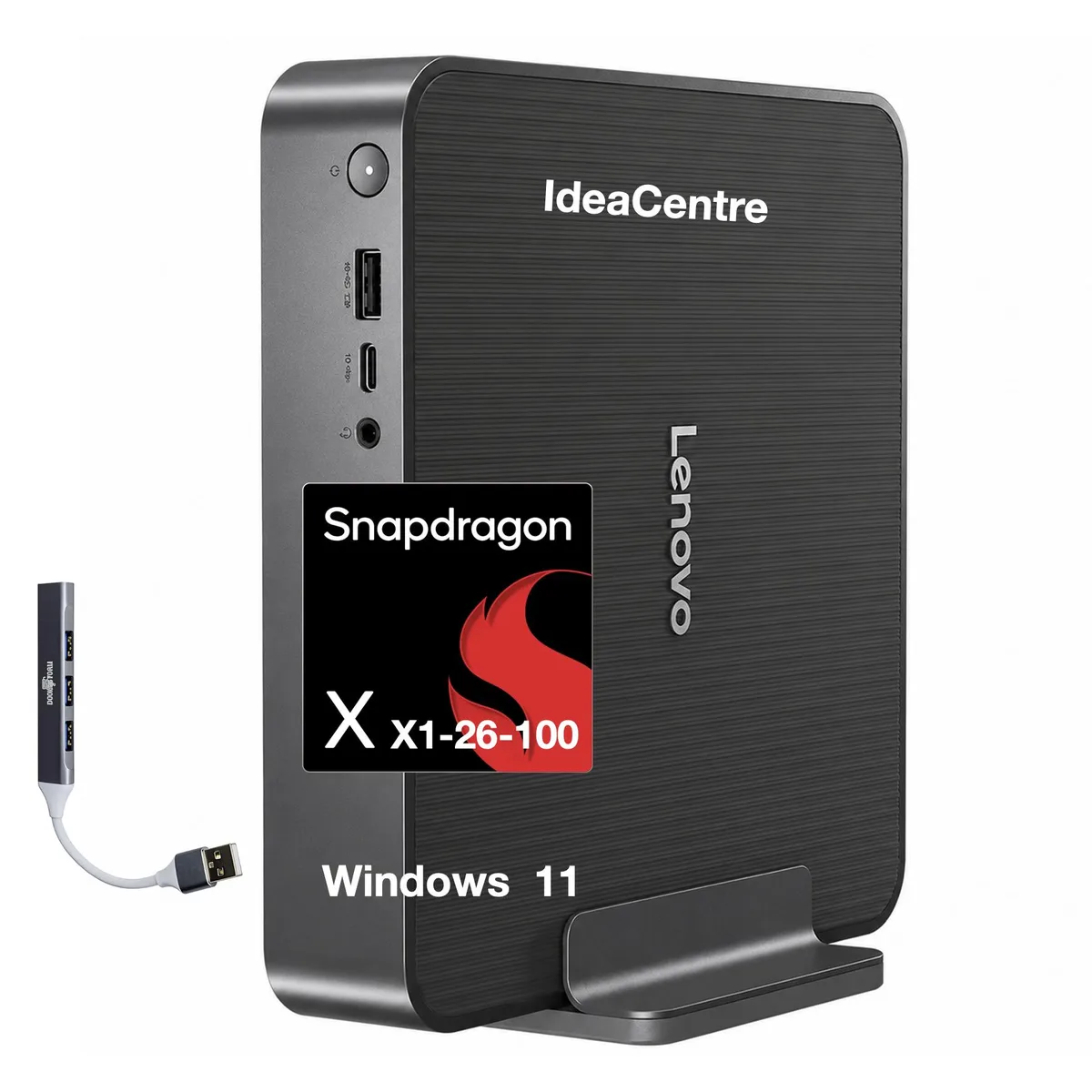 Lenovo Lenovo IdeaCentre SDX126 Mini PC Snapdragon X X1-26-100 32GB LPDDR5X 2TB NVMe Win 11 Pro — product photo