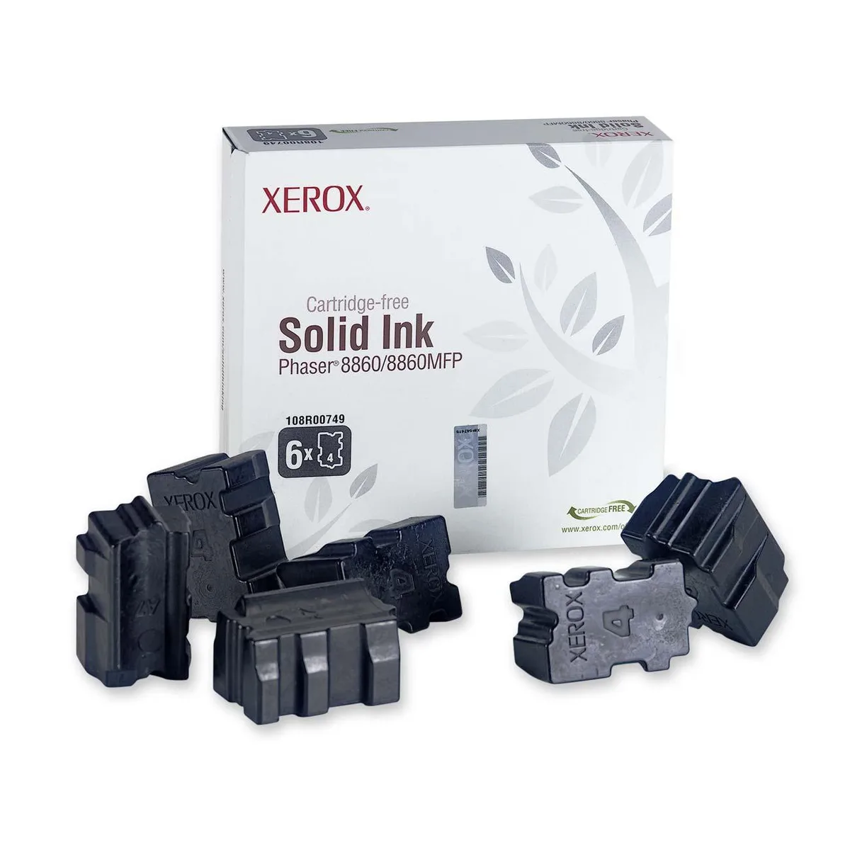 XEROX XEROX 108R00749 Solid Ink Black 6 Sticks 14000 Pages — product photo
