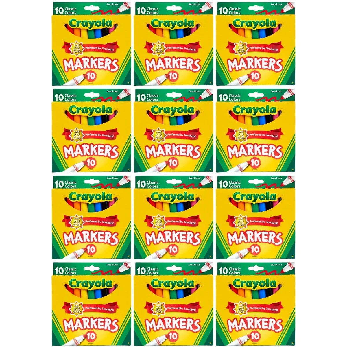 Crayola Crayola SP-52125931635006 Broad Line Markers 10 Colors 12-Pack — product photo