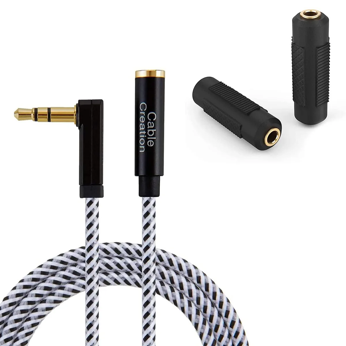 CableCreation CableCreation 3.5mm Male-Female Extension Cable Bundle with Female-Female Adapter — product photo