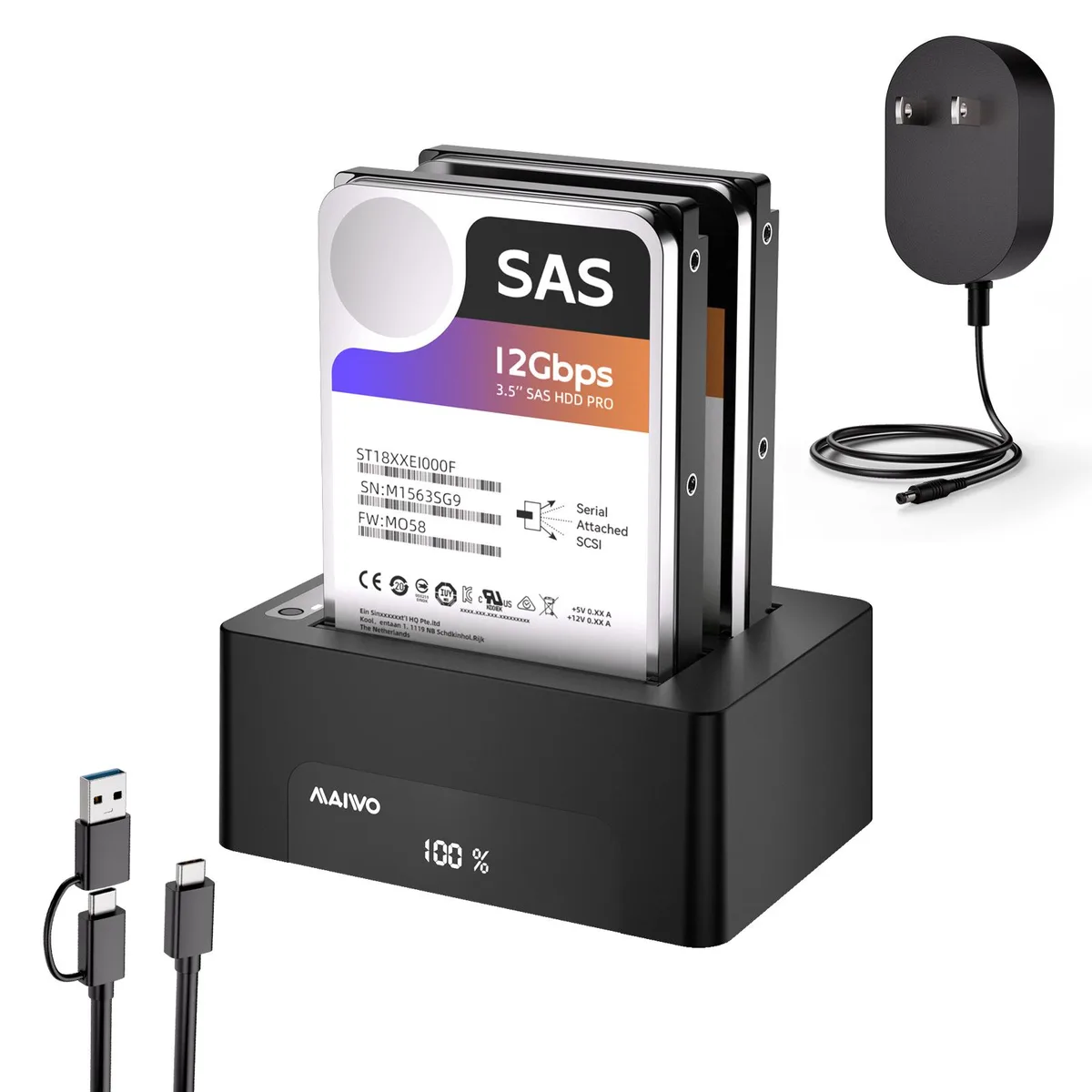 MAIWO MAIWO K3082ASAS SAS SATA Drive Enclosure — product photo