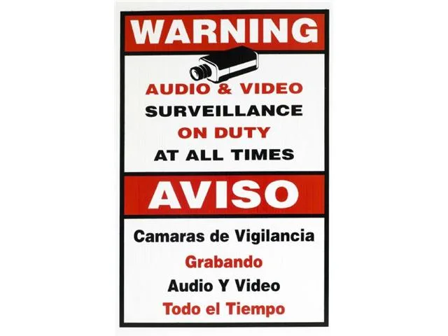 Bluecctv Bluecctv WA-SIGN Surveillance Accessory 11x18 inch — product photo