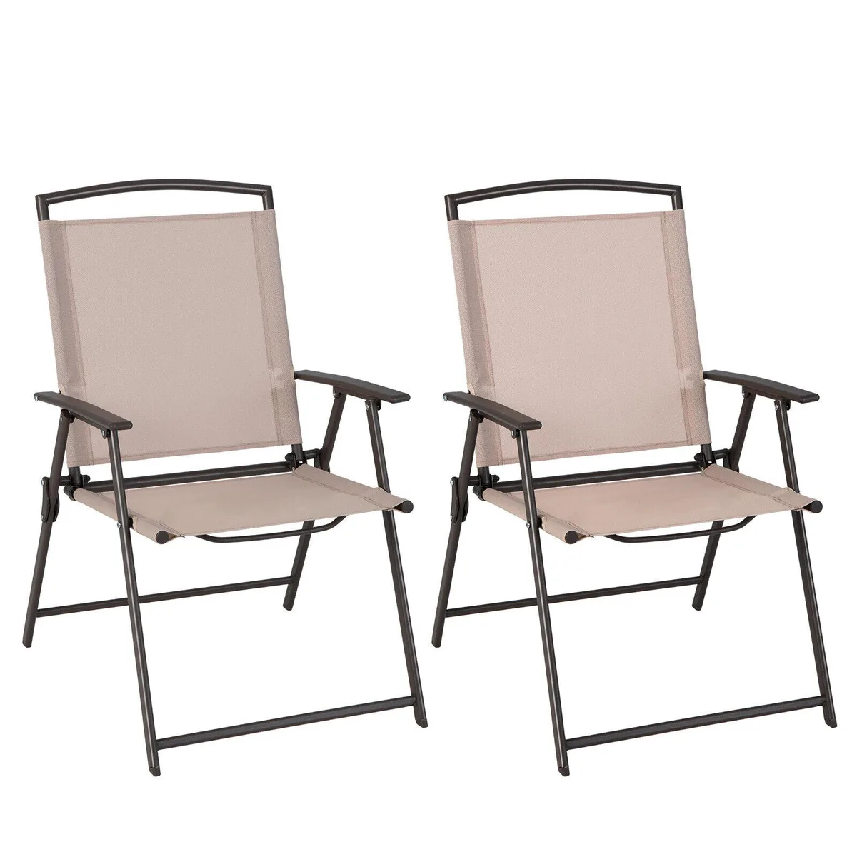 SlickBlue SlickBlue Set of 2 Patio Dining Chairs Beige — product photo