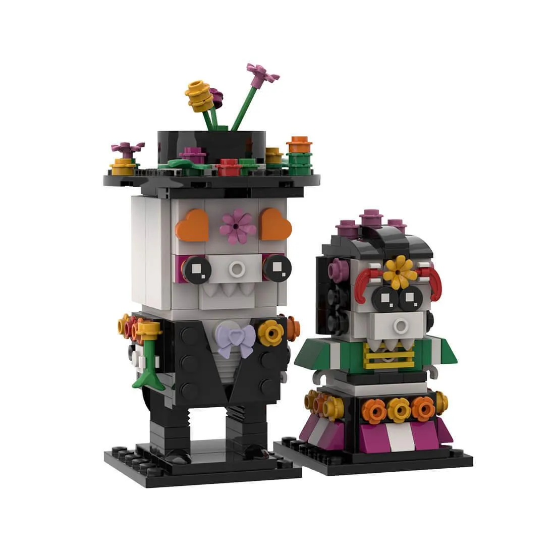 ZITIANYOUBUILD ZITIANYOUBUILD 234 El Catrin and Child Catrina DIY Model 158687 Educational Building Set — product photo