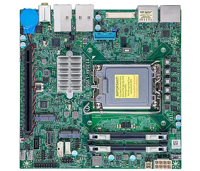 Supermicro Supermicro MBD-X13SAV-LVDS-O LGA 1700 Mini ITX server motherboard — product photo