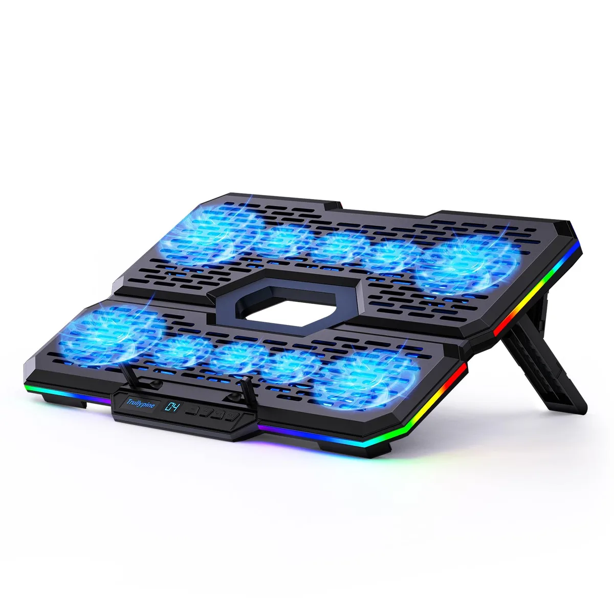 Trullypine 10Fan-LCD 10-Fan Laptop Cooling Pad 12-18.1 Inch — product photo