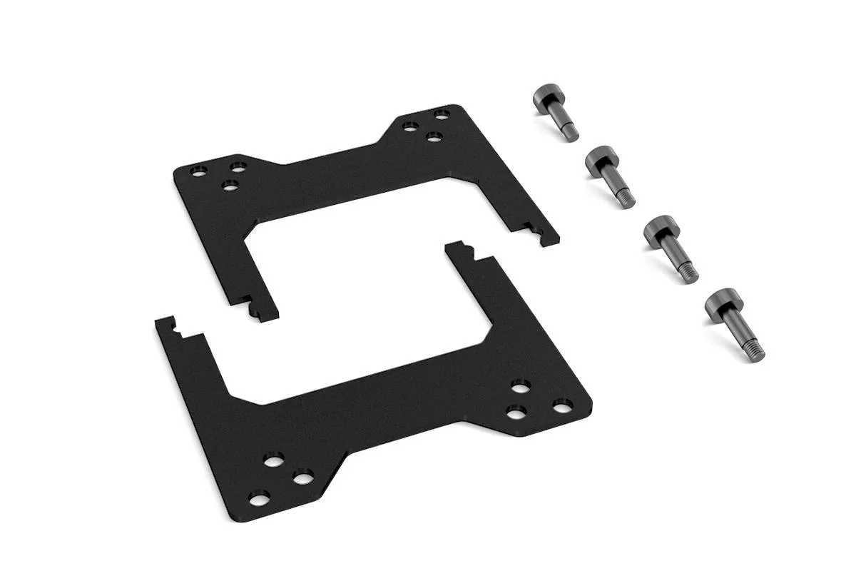 Black metal mounting bracket for AMD Threadripper TR4 and TRX40 sockets