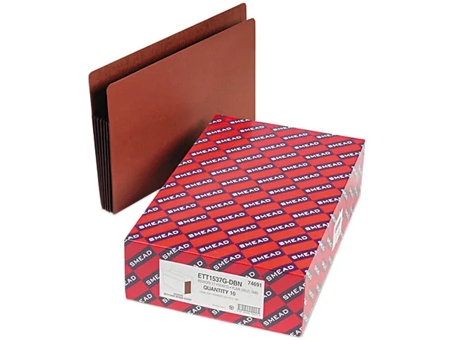 Smead Smead 74691 Expansion File Pockets Legal 5.25" 10/Box — product photo