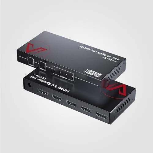 v AV Access AV Access 4KSP14-S 1×4 HDMI Splitter 4K@60Hz 1080P@120Hz Downscaler — product photo