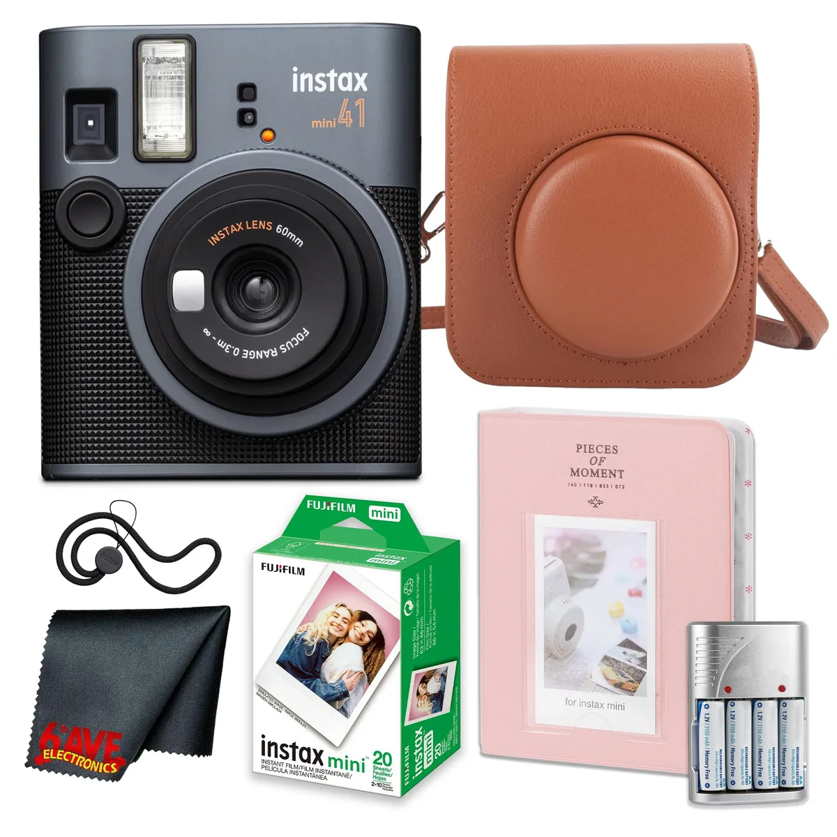 FUJIFILM FUJIFILM INSTAX MINI 41 Instant Film Camera Black — product photo
